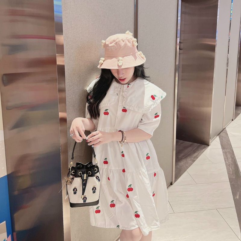 Đầm Babydoll Cherry Dễ Thương Ngọt Ngào