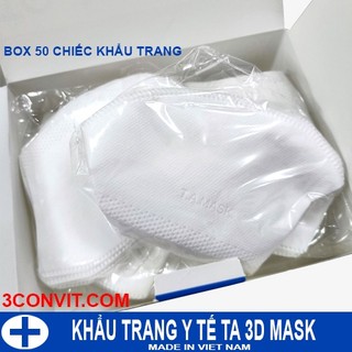 Hộp 50 chiếc khẩu trang TA 3D Mask Tuấn Anh