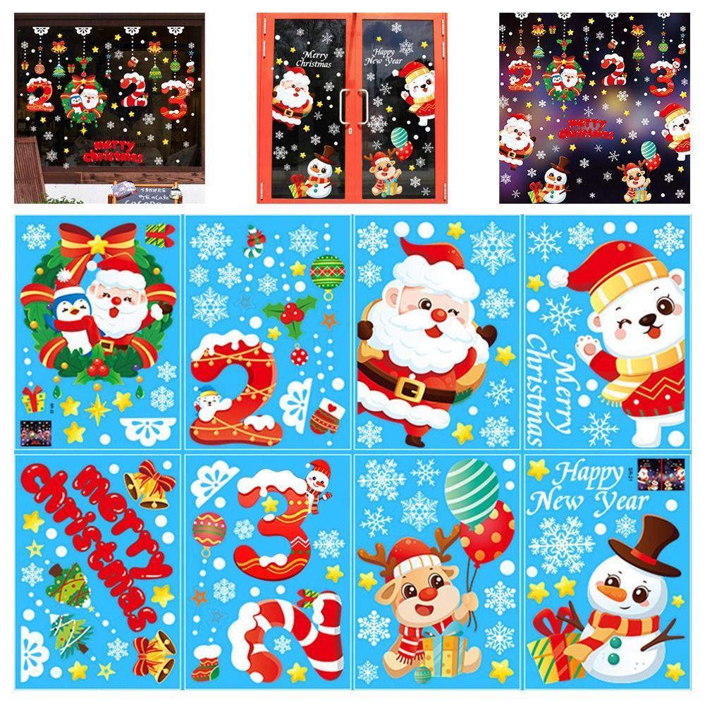 Sticker Dán Cửa Sổ Trang Trí Giáng Sinh diy