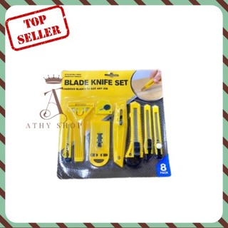 Bộ dao rọc giấy xịn 8 món, set combo of paper blade knife
