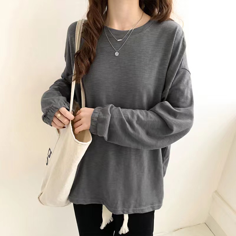 NRVP Áo Thun Nữ Oversized Dài Tay Dáng Rộng