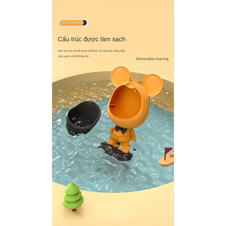 Bô vệ sinh cho bé trai cậu bé đi tiểu tạo tác Có thể đứng và treo trên tường Bô vệ sinh cho bé