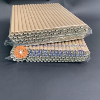 100 Ống hút giấy NÂU cao cấp Phi 6 - OHG.N06