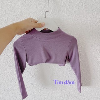 Áo Len Tăm Cổ 3 Phân Cho Bé (8-27KG)