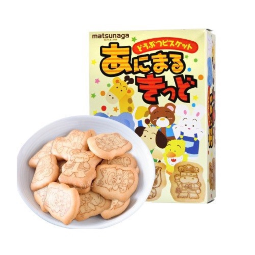 Bánh Quy Vị Bơ Matsunaga Nhật Bản Hình Thú Ngộ Nghĩnh Thơm Ngon Tăng Vị Giác Cho Bé Tập Ăn Dặm