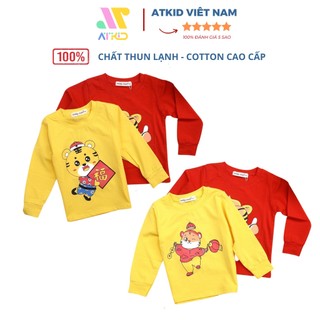 Áo thu đông Tết 2023 cho trẻ em chất liệu thun cao cấp mềm mại cho bé trai bé gái
