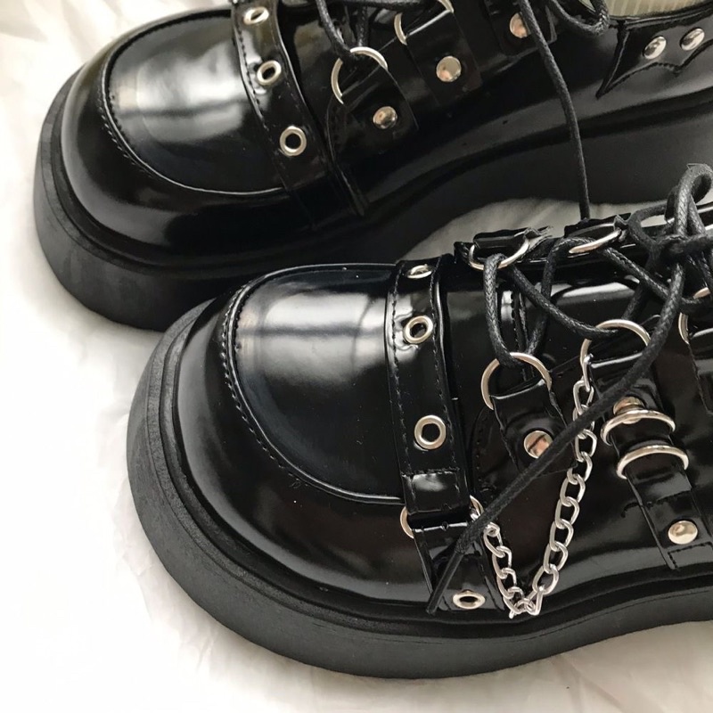 Giày Mary Jane nữ đế cao phong cách Lolita Gothic