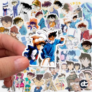 Hình dán sticker conan detective - set 10/50/80 - giấy decal đẹp chống nước size 4-5 cm