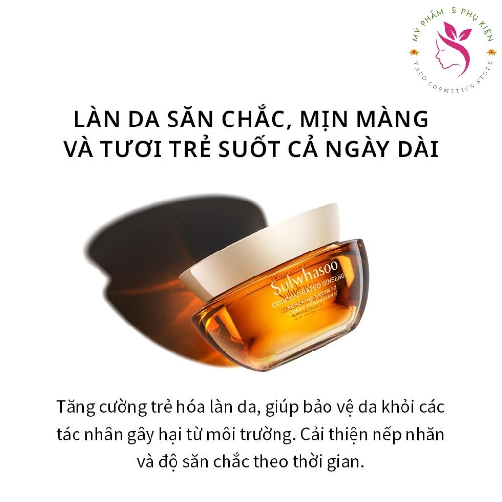 Kem dưỡng da mặt nhân sâm Sulwhasoo Concentrated Ginseng Renewing Cream 5ml chống lão hóa , tái tạo da chứa retinol