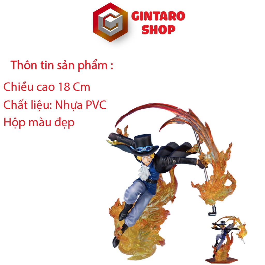 Mô hình One Piece Sabo viêm đế chi tiết đẹp và sắc nét, Mô hình nhân vật Sabo F.zero GINTARO SHOP