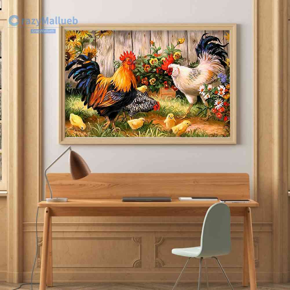 Bộ Tranh Thêu Chữ Thập Tự Làm Hình Gà Con 11CT