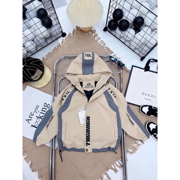 Áo gió thể thao 2 lớp bé trai - bé gái mặc đều đẹp