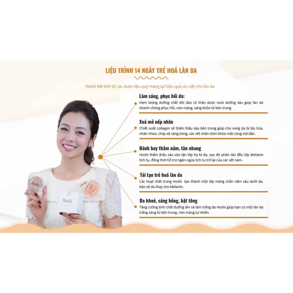 Kem Dương Da Mờ Nám, Trắng Da Hoshi Nhật Bản Chuyên Sâu 30g