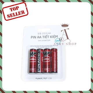 VỈ 4 VIÊN PIN AA SIÊU TIẾT KIỆM, combo 4 pin 2A con ó giá rẻ, pin tiểu 2 A PINACO Eagle gắn đồ chơi