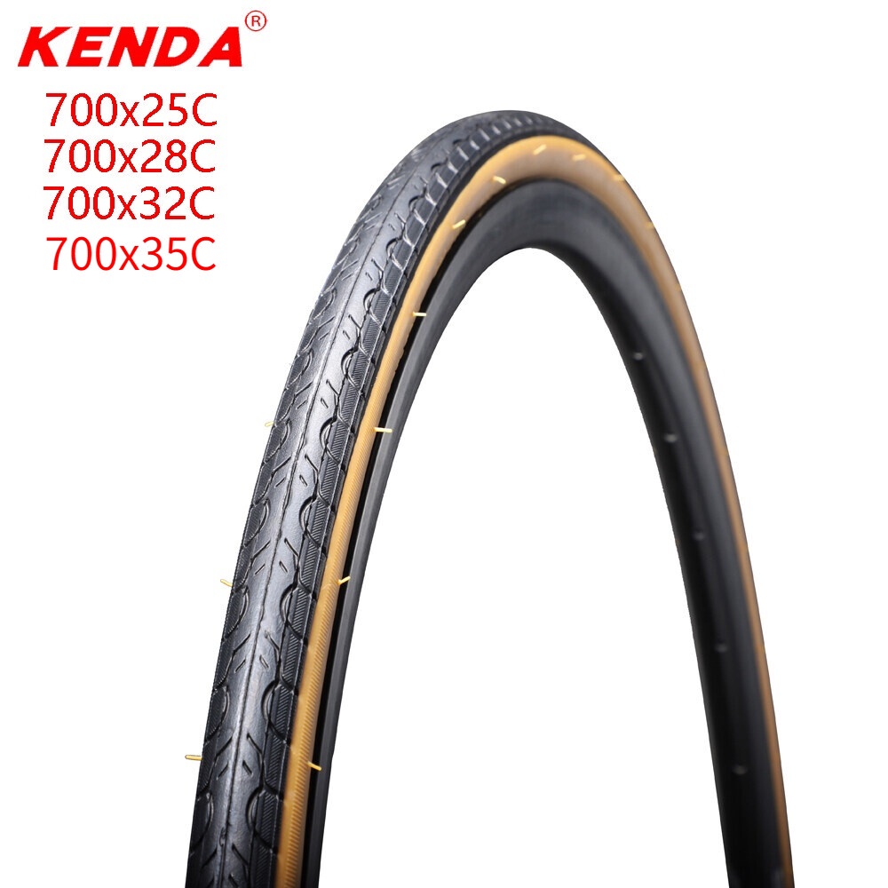【COD】Kenda Lốp Xe Đạp 700C 700x25C 28C 32 35C Lốp Xe Đạp Đường Trường 700er Dây Hạt Siêu Nhẹ 460G Lốp Bên Màu Vàng Chịu Lực Thấp Tối Đa 110 PSI