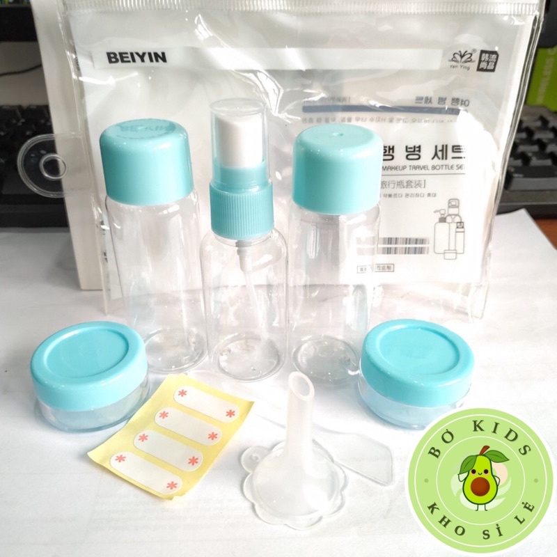Bộ Chiết Mỹ Phẩm Du Lịch 6 Món Tiện Dụng