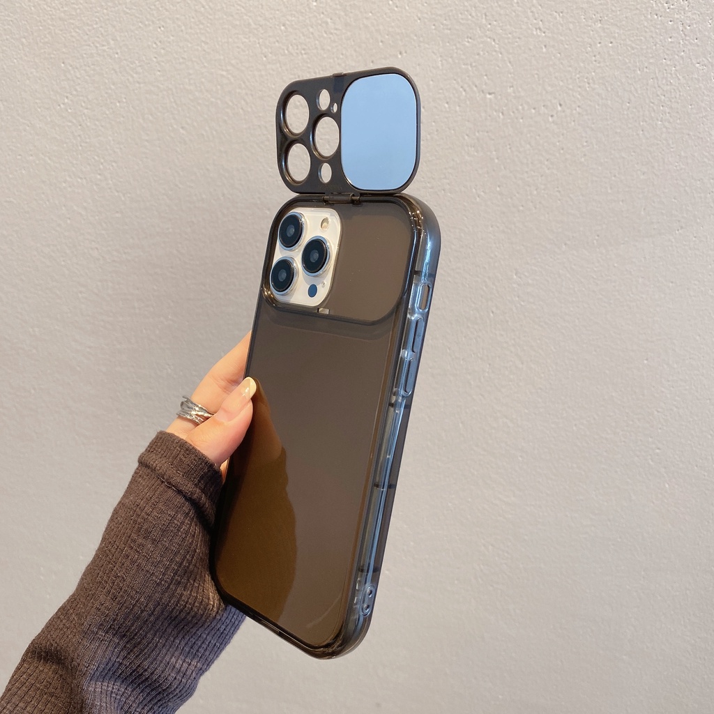 Ốp Điện Thoại Chống Sốc Tráng Gương Đơn Giản Thời Trang Cho iPhone 14 / 13 / 12 / 11 / XS / 8P / 7