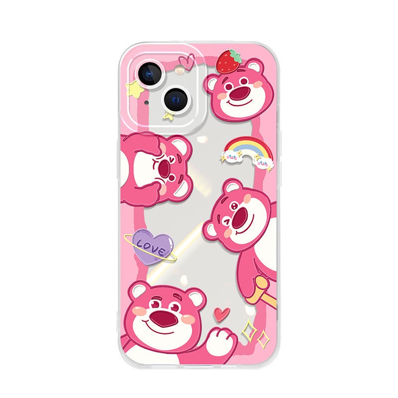 Ốp Điện Thoại TPU Trong Suốt Họa Tiết Hoạt Hình Đôi Mắt Thiên Thần Cho iPhone 14 Pro Max 13 12 Mini 11 XS XR X 8 7 Plus 6S 6 SE