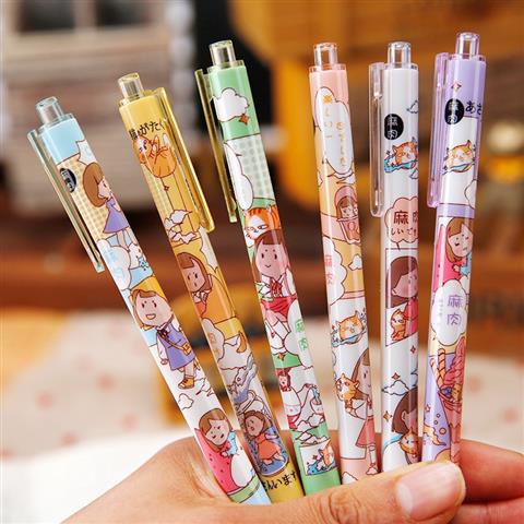 50 Kiểu / Bút Ký Tên Loại Đẩy / Phim Hoạt Hình​​Bút Gel / Bút Sáng Tạo Hàn Quốc Nhật Bản