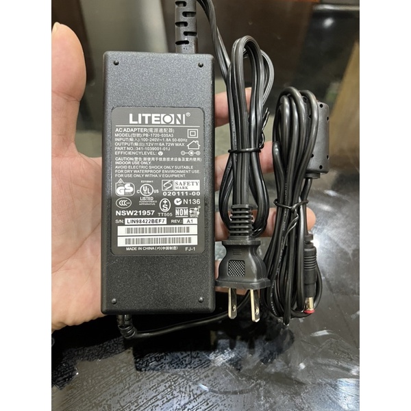 adapter nguồn 12v 6a liteon PB-1720-03SA3 chính hãng