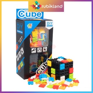 Rubik fanxin block 3x3 diy rubic biến thể 3 tầng lego lắp ráp đồ chơi trí tuệ - rubik land