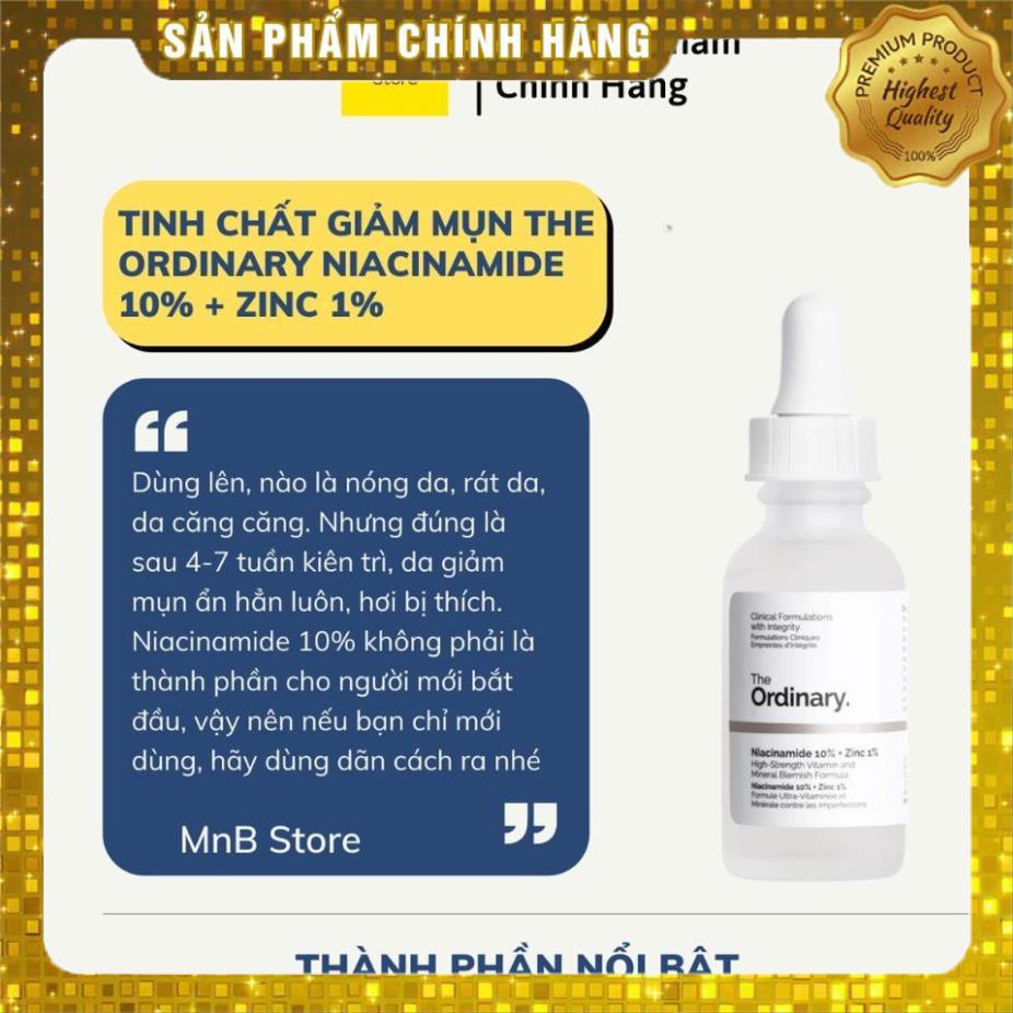 Tinh chất Serum The Ordinary Niacinamide 10% + Zinc 1% siêu dưỡng da ⭐