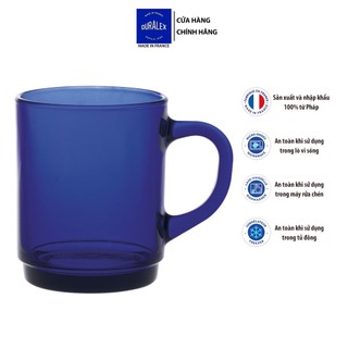 Bộ 6 ly có quai D4020F Duralex - Versailles Xanh Saphir 260ml Thủy tinh cường lực cao cấp Pháp