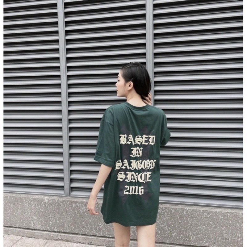 Áo phông form rộng tay lỡ Hadez hình chữ H unisex