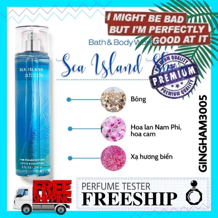 ✦GH✦ Xịt thơm toàn thân Bath & Body Works - Sea Island Cotton 236ml