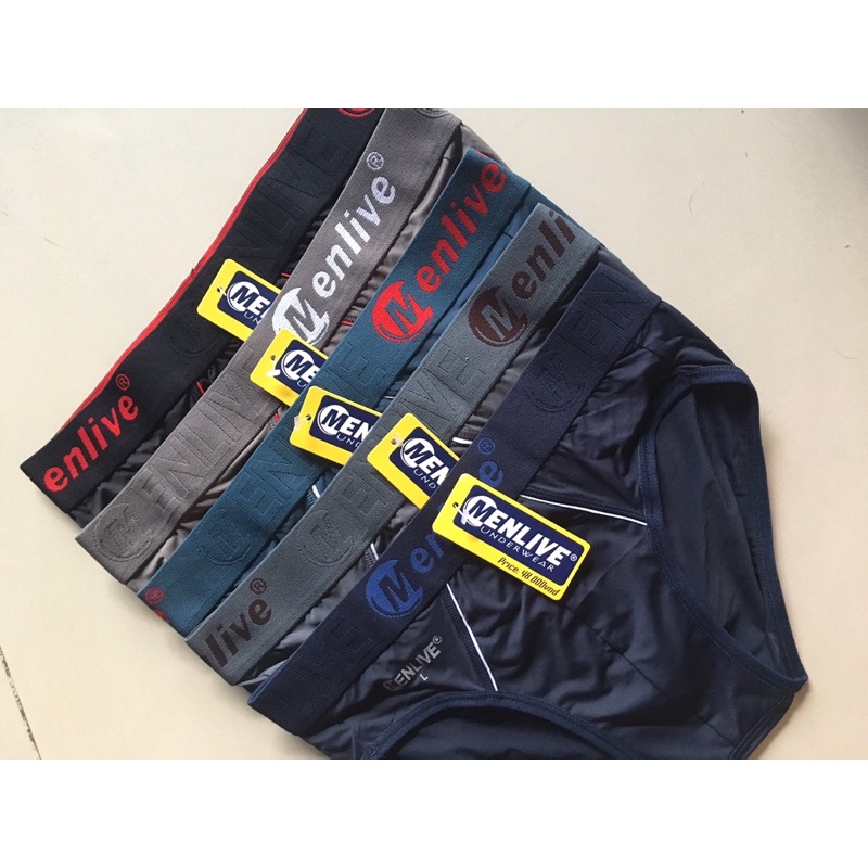 Combo 5 Quần lót nam bản lưng lớn -Menlive - quần sịp nam lưng bự thời trang -Thun lạnh cao cấp