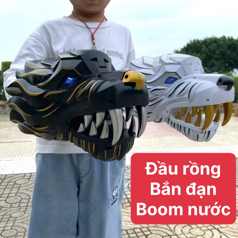 Đầu Rồng Đeo Tay Phóng Boom nước, Đầu rồng có thể đóng mở, Đồ chơi trẻ em ,Quà tặng sinh nhật dành cho bé