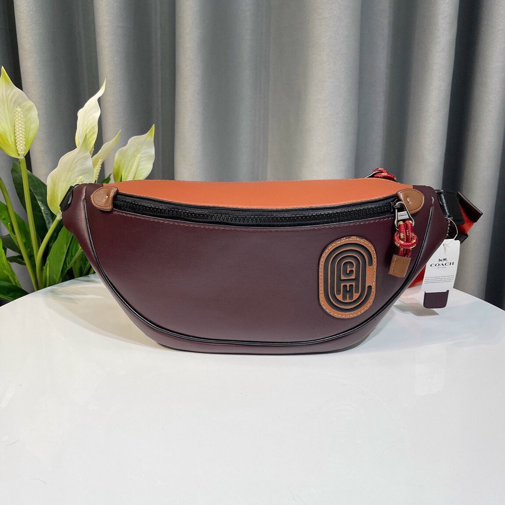 Túi bao tử Coach belt bag hàng xuất xịn chất liệu da cao cấp cực kì êm ái, túi đeo ngực trẻ trung và nam tính