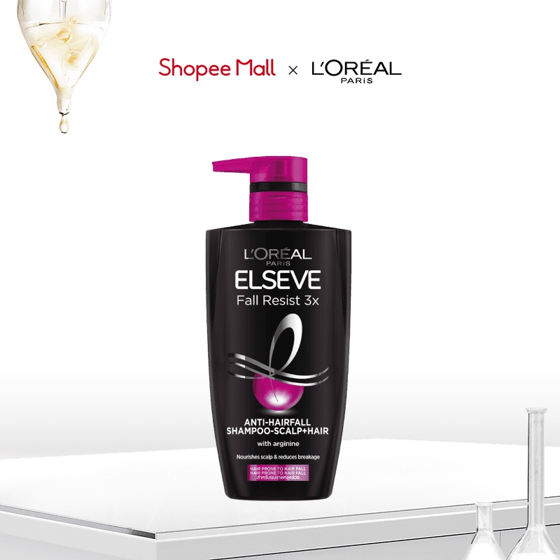 Dầu gội Giảm gãy rụng tóc Elseve FallResist3x AntiHairfallScalp + Hair L’Oréal Paris 620 ml