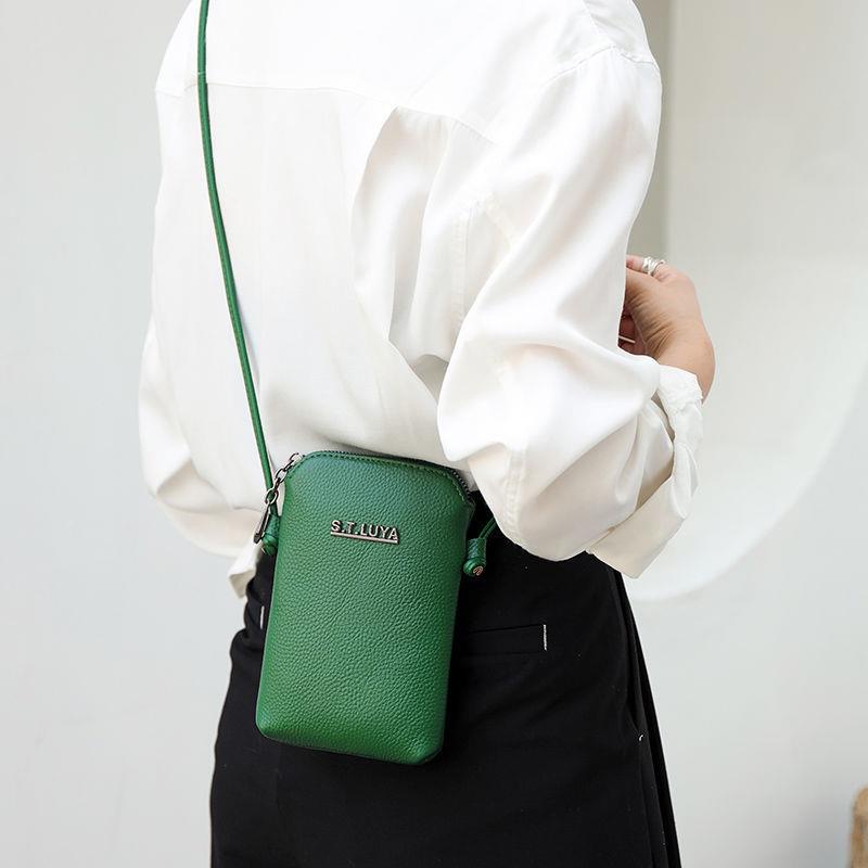 Túi Đeo Vai Da Bò Thật Mềm Mại Màu Kẹo Thời Trang 2022 Cho Nữ