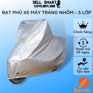 Bạt phủ xe máy tráng nhôm 3D và Bạt phủ vải E.V.A - Chống mọi loại thời tiết nắng mưa, bụi bẩn cho tất cả các loại xe