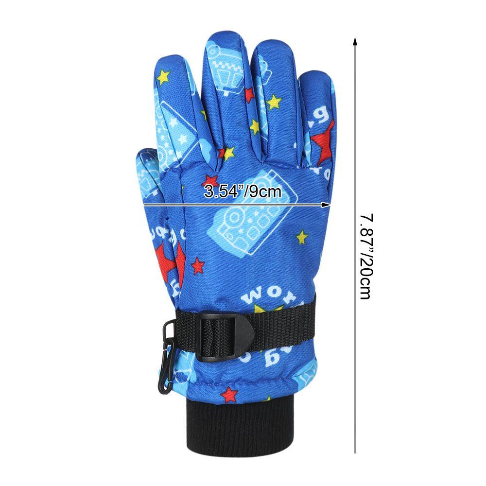 1 Đôi Găng Tay Trượt Tuyết Chống Gió Chống Nước Bảo Vệ Toàn Diện Cho Trẻ Em