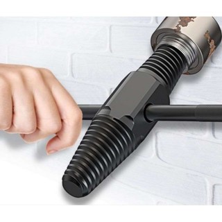 Bộ tháo ống nước gãy 2 đầu ren ngược kèm tay vặn