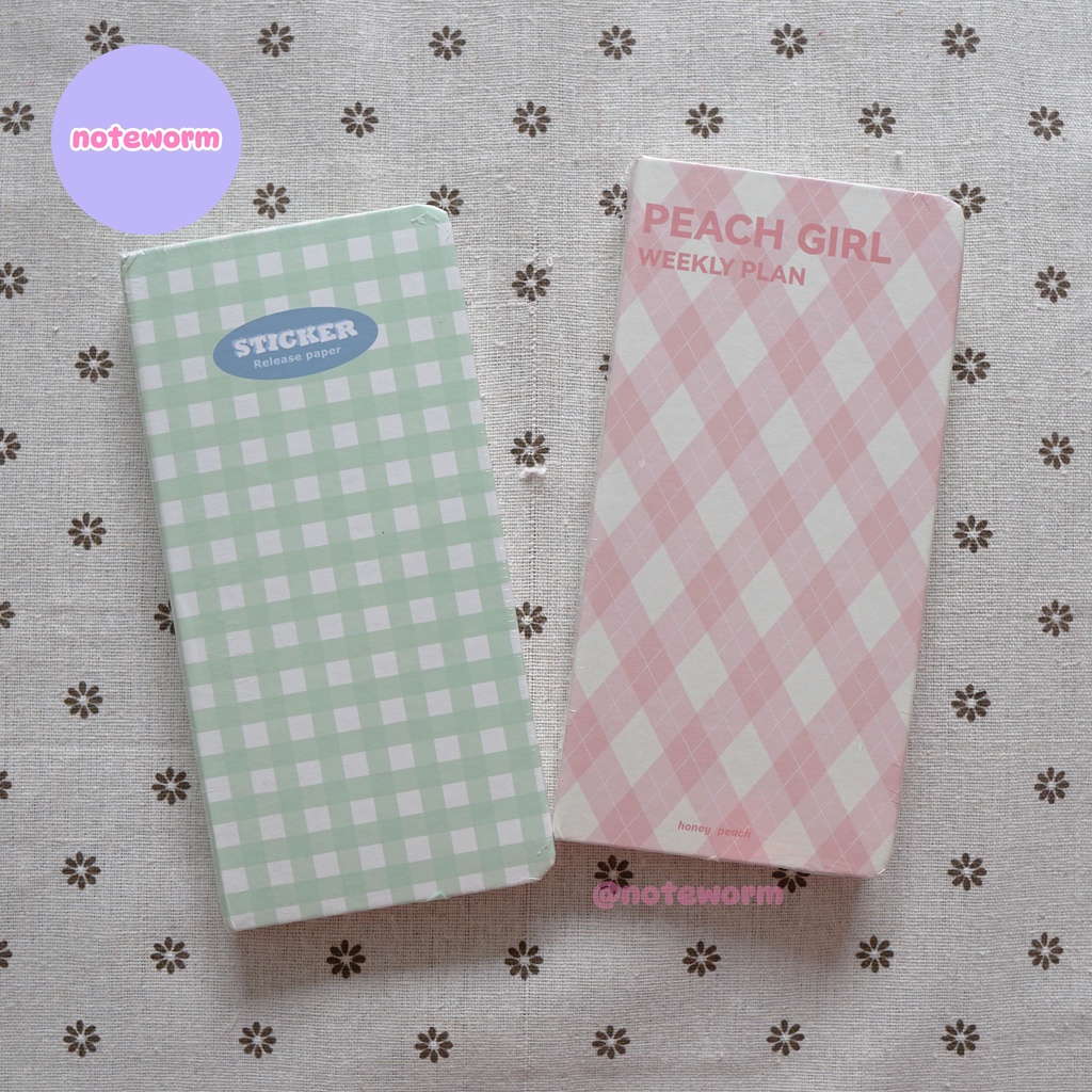 Sổ tay Slim Weekly Planner bìa Pastel ruột giấy Caro