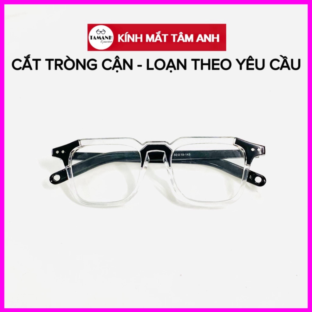 Mắt kính unisex hot trend trang điểm FREESHIP gọng kính râm giới tính nhiều màu sắc phong cách