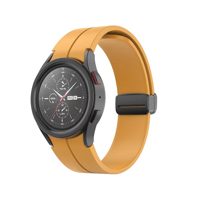Dây Đeo Silicone Khóa Nam Châm Cho Đồng Hồ Thông Minh Samsung Galaxy Watch 5 / 4 44mm 40mm / Watch5 Pro 4 Classic 42 46mm