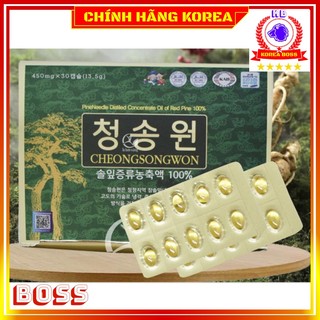 Tinh dầu thông đỏ hàn quốc Cheongsongwon chính hãng, hộp 180 viên - Korea Boss