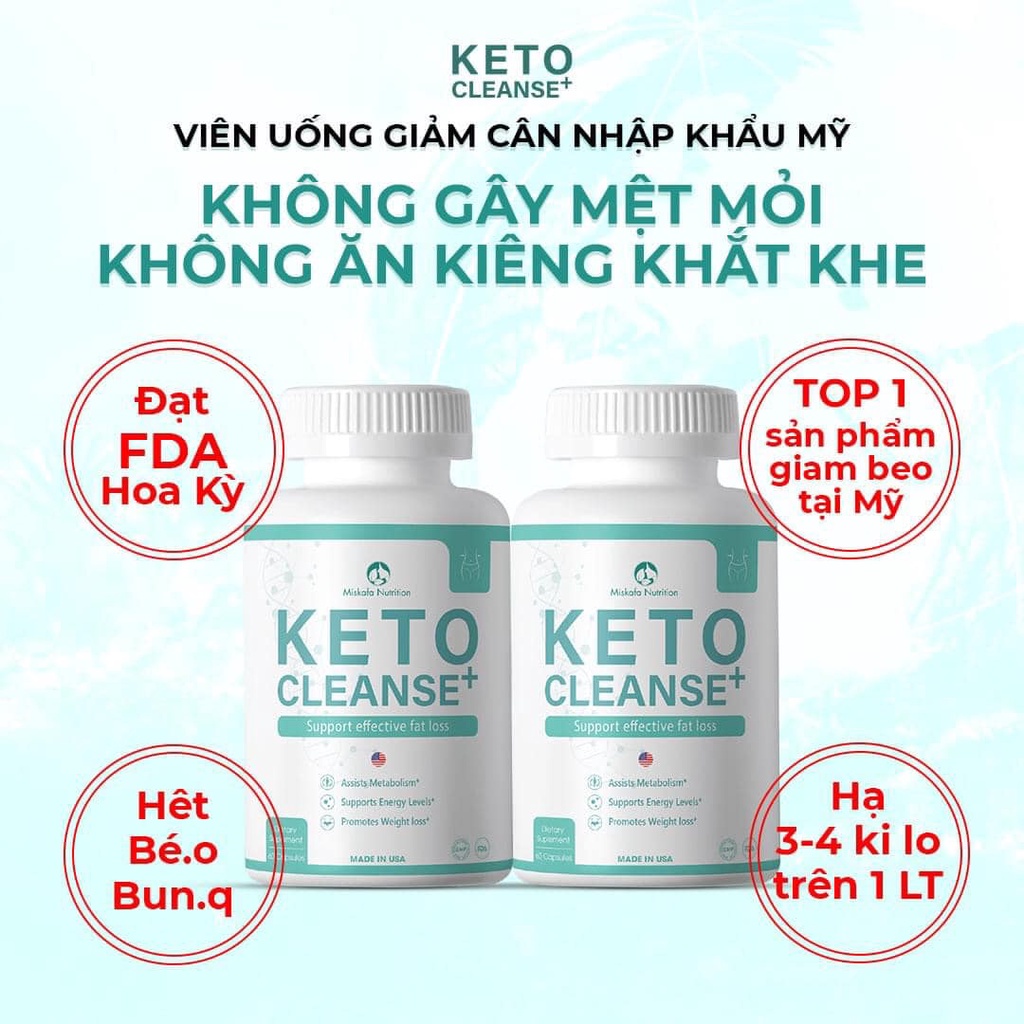 Viên uống keto cleanse, giảm mỡ, giảm cân, an toàn và hiệu qủa - lọ 60 - ảnh sản phẩm 4