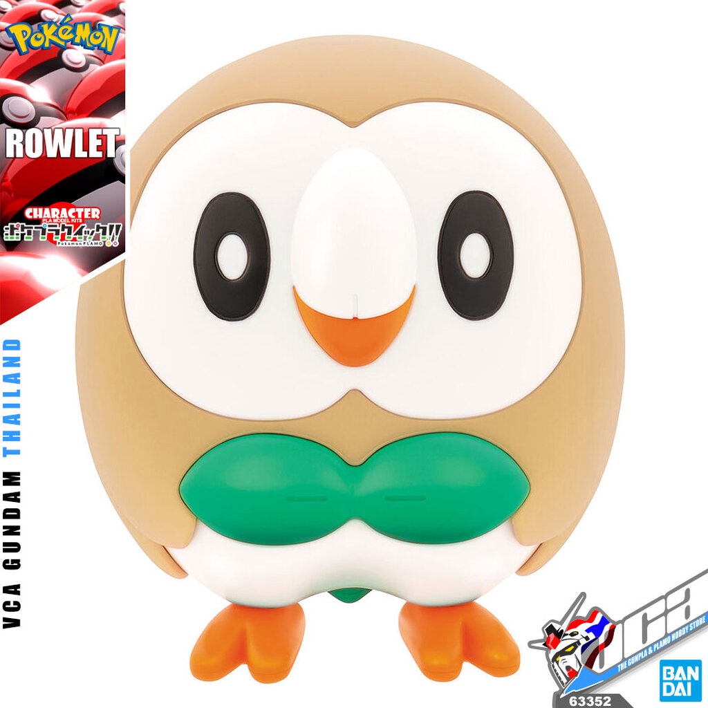 BANDAI POKEMON PLAMO BỘ SƯU TẬP MÔ HÌNH NHỰA NHANH ROWLET Mew Đồ chơi lắp ráp VCA GUNDAM