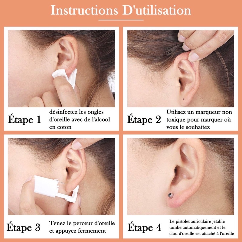 Khuyên bấm lỗ tai cho bé