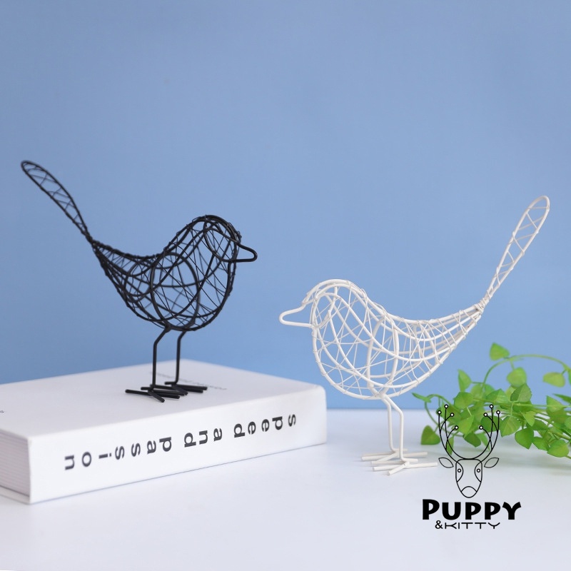 Chú Chim Bằng Sắt Dùng Trang Trí Đơn Giản Sáng Tạo