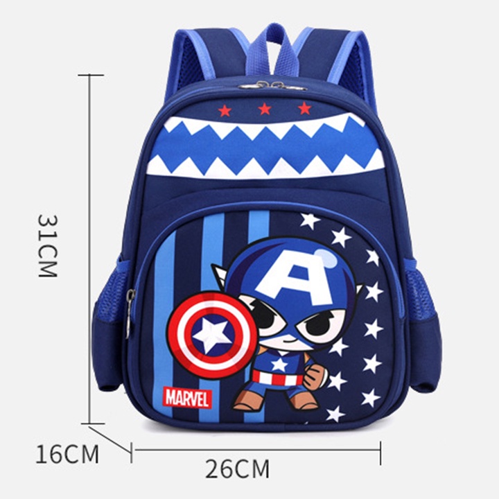 Balo trẻ em đi học mẫu giáo, vải xốp xéo chống thấm nước cao cấp size 31cm