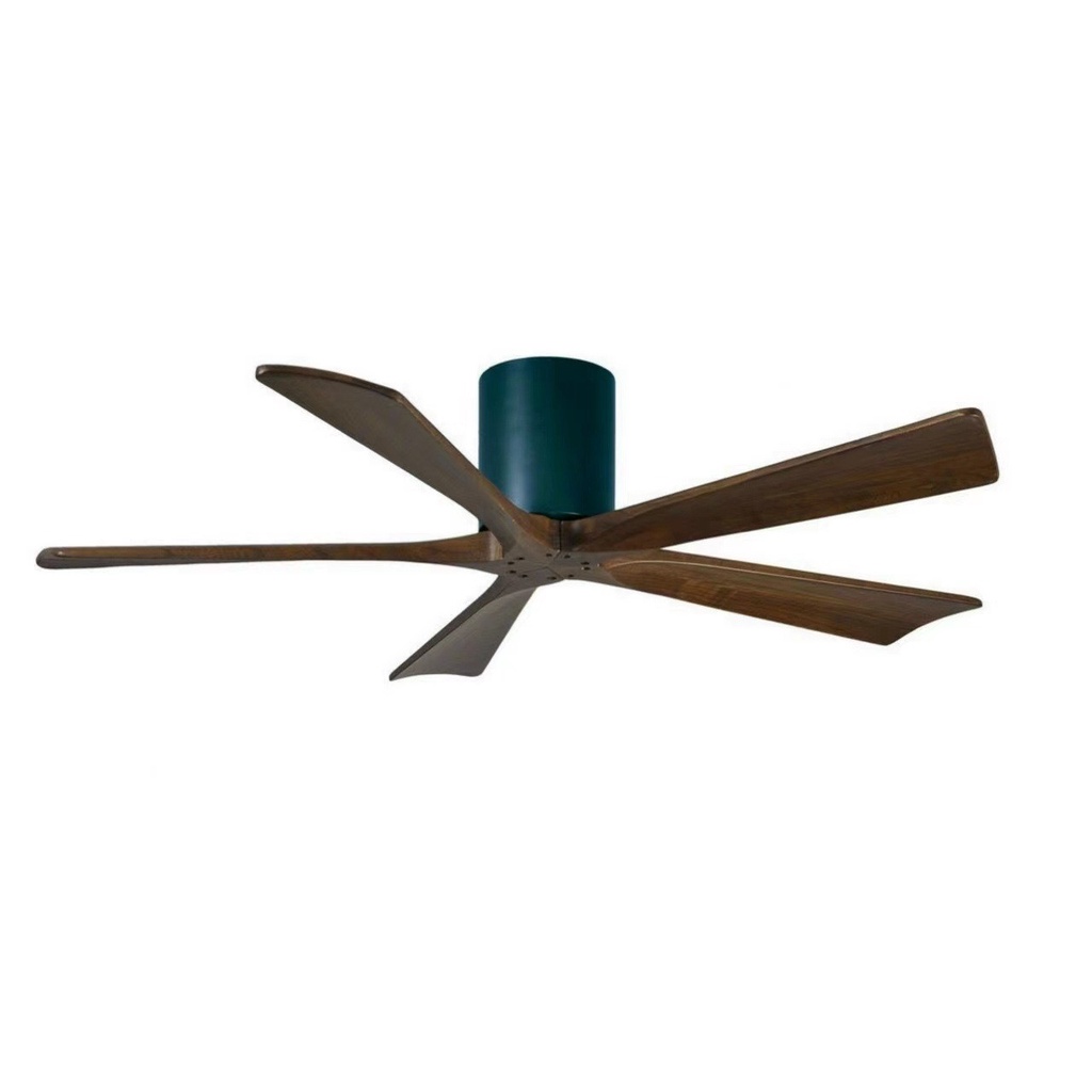 Quạt trần 5 cánh gỗ nguyên khối-Quạt sát trần cho trầnnhà thấp,động cơ DC 6 tốc độ gió,đảo chiều có điều khiển BH 10 năm