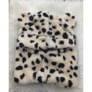 Khăn Mũ Lông Cừu Giữ Nhiệt -Mũ trùm đầu hàng Quảng Châu in hình báo dễ thương