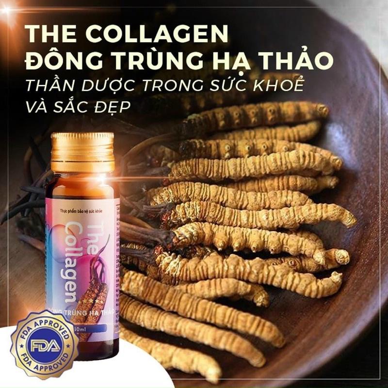 Nước Uống Collagen Đông Trùng Hạ Thảo Collagen Uống Đẹp Da Giữ Dáng Hộp 8 Chai