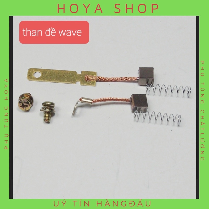 Bộ chổi than máy đề xe Dream, Wave S110, Future, Sirus, Novo